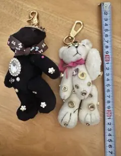 くま ぬいぐるみキーホルダー バッグチャーム バッグアクセサリー デコアクセ