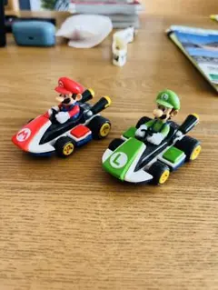 Mario Kart マリオ ルイージ プルバックカーセット