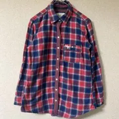 アバクロ　レディース　長袖シャツ　ブラウス　チェック柄　春秋　アバクロンビー