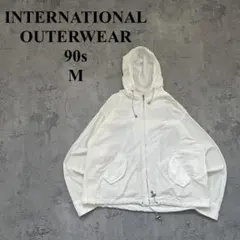 90s インターナショナルアウターウェア（M）コットンナイロンジャケット＊Y2K