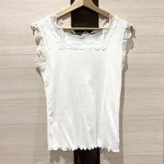 レース　タンクトップ　ノースリーブ　インナー