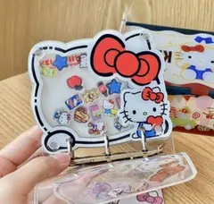 ハローキティー　シール帳　シャカシャカバインダー