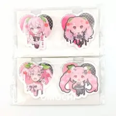 タイトーくじ　桜ミク　SAKURA×SUBCULTURE　クリアバッジセット