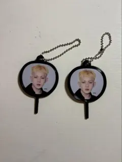 TREASURE ヒョンソク うちわキーホルダー 2個