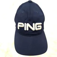 美品✨PING　ゴルフ　キャップ　ネイビー