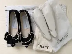週末限定価格:Offen オッフェン フリル フラットシューズ 40 - メルカリ