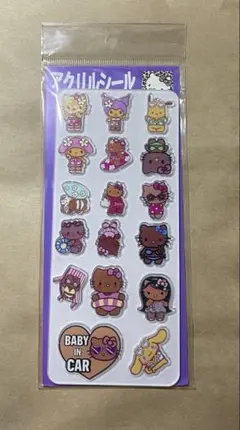 日焼けキティ　アクリルシール