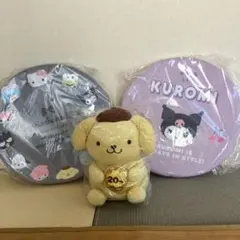 サンリオキャラクター クッションとポムポムプリン ぬいぐるみ