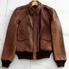 雰囲気抜群✨バンソン レザージャケット A-2 38size ブラウン
