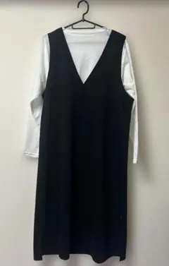 長袖 マタニティ ワンピース M-L ブラック 西松屋