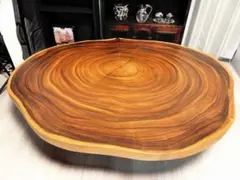 極厚90mm モンキーポッド一枚板輪切り天板No,91　※天板のみ 極厚90mm モンキーポッド一枚板輪切り天板No,91 ※天板のみ - メルカリ