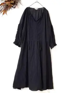 最終値引　サマンサモスモス Vネック 総レース 刺繍 ワンピース F