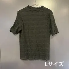 値下げ可能　シアーシャツ　レース　フリル　黒　トップス　ブラウス　半袖