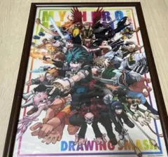 ヒロアカ展　クリアポスター　額縁付き