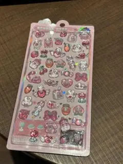 ボンボンドロップシールうさぎ