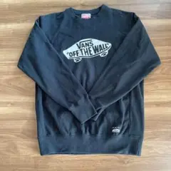 VANS オフ・ザ・ウォール ブラック トレーナ　Lサイズ