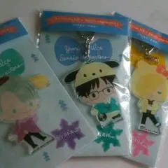 Yuri on ice!!! サンリオカフェ　勇利、ヴィクトル、ユリオ　アクキー