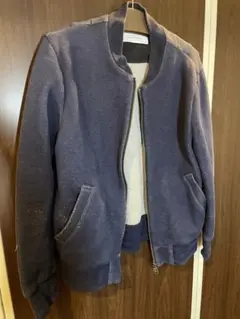 curly カーリー　ネイビー ジップアップ ジャンパー