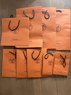 헤르메스 HERMES 쇼퍼 종이 봉지 9장 세트