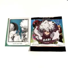 ヒロアカ　箔入りアクリルカード　轟焦凍&荼毘　ビッグ缶バッジ　荼毘　2点セット