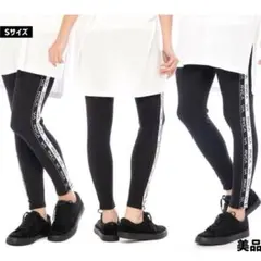 【美品】RVCA サイドロゴ レギンス ブラック S UV レディースのサムネイル