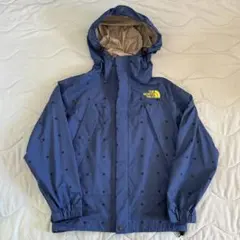 ノースフェイス キッズ マウンテンパーカー 130 ブルー ドット柄