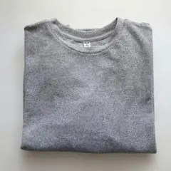 【ほぼ未使用品】ユニクロ ソフトニットフリース クルーネックＴシャツ М