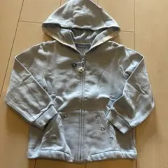 familiar フード付きライトブルーパーカー