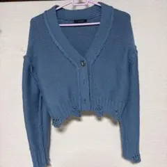 JEANASIS カーディガン ブルー