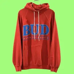 80s USA製【budweiser】 hanes パーカー size XL