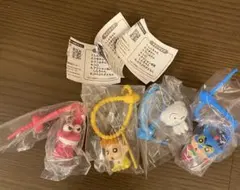クレヨンしんちゃん　カラフルマルチチャーム　ガチャ４種
