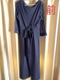 【新品未使用】レース袖 オールインワン パンツドレス 結婚式 フォーマル