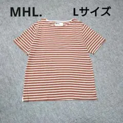 MHL. ブラウンストライプ 半袖Tシャツのサムネイル