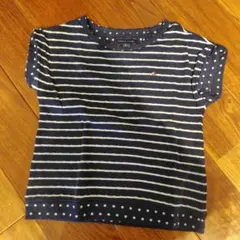 TOMMY HILFIGER ストライプドットTシャツ M