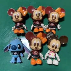 ディズニー　ミッキー　ミニー　スティッチ　キーホルダー　6点セット