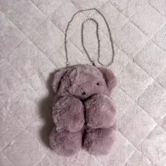 くま ぬいぐるみ ポシェット リュック チェーン付き