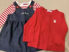 MIKIHOUSE ジャンパースカートセット 70～80サイズ