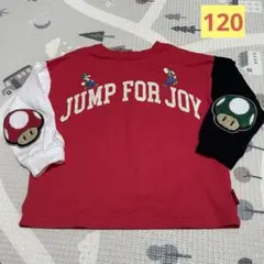 BREEZE　スーパーマリオ　エルボーパッチ　Tシャツ　長袖　サイズ120