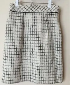 Rew de Rew チェック柄タイトスカート 裏地あり