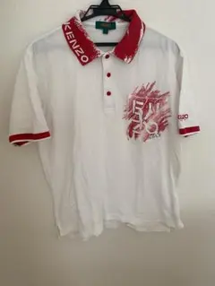 KENZO GOLF ポロシャツ ホワイト レッド サイズ3のサムネイル