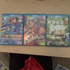 Wii U ゲーム3本セット マリオテニス スプラトゥーン ピクミン3