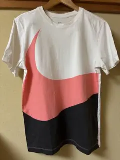 Nike Tシャツ ビッグスォッシュ　ブラックXピンク Lサイズ