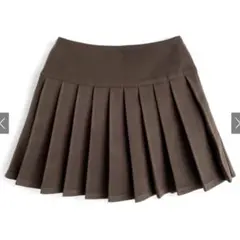GRLグレイル　インパン裏地付きプリーツミニスカート[fo2267] ブラウンM