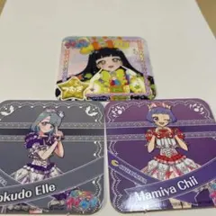 ひみつのアイプリ　コートダジュールコラボコースター　える　つむぎ　チィ