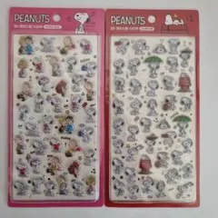 【韓国】 PEANUTS スヌーピー　立体シール