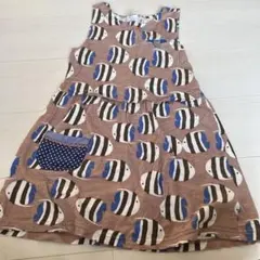 RAG MART ノースリーブ ワンピース 120cm 魚柄のサムネイル