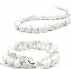 【守護】パワーストーン　ホワイトターコイズ　ネックレス