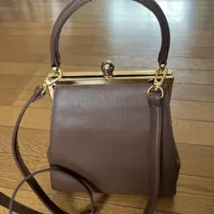 レリアン（Leilian）2wayワンハンドル・がま口ショルダーバッグ　未使用のサムネイル