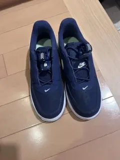 NIKE キッズ スニーカー ネイビー ピースサイン