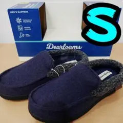 【新品】Dearfoams　メンズ　スリッパ　S　紺　ディアフォームズ　コストコ